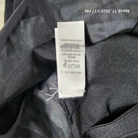 Swimsuits For All One Piece Swim Dress Sz 34 Black Floral Shelf Bra Swim Skirt - Picture 6 of 12